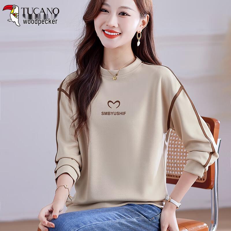 Woodpecker Women's Casual Long Sleeve Sweatshirt