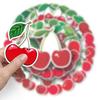 10/50pcs Cute Red Cherry Aesthetic Stickers Decal Laptop Luggage Phone Fridge Scrapbook Car Graffiti Sticker for Girl Kid Toys