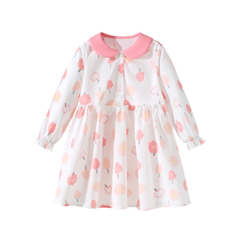 Classic Teddy Girls  Cotton Floral Princess Dress M