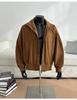 Men's American Retro Cotton Baseball Jacket - Trendy Oversized Windproof Casual Workwear