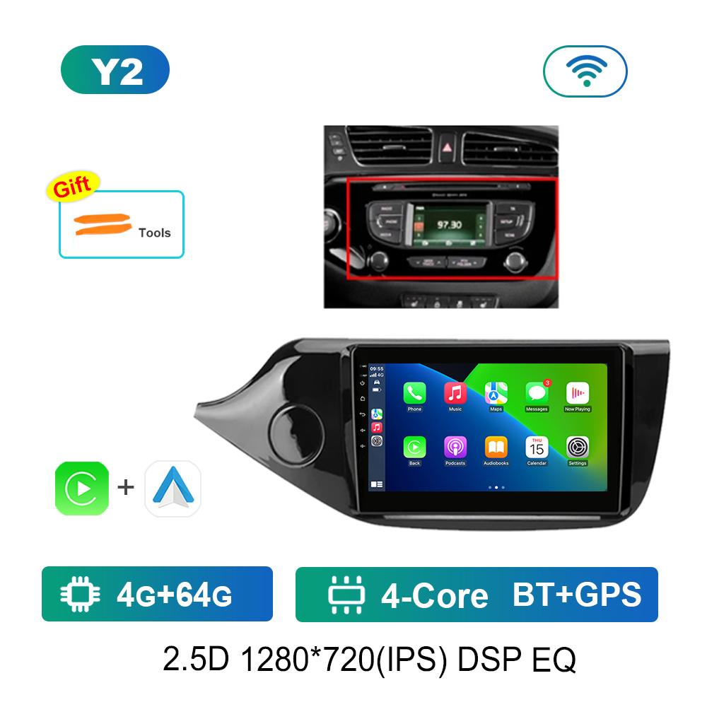 Bluetooth Android System GPS Navi 4G Car Video Multimedia Player 9 Inch for KIA CEED JD Cee'd 2012-2018 IPS Screen WiFi Carplay