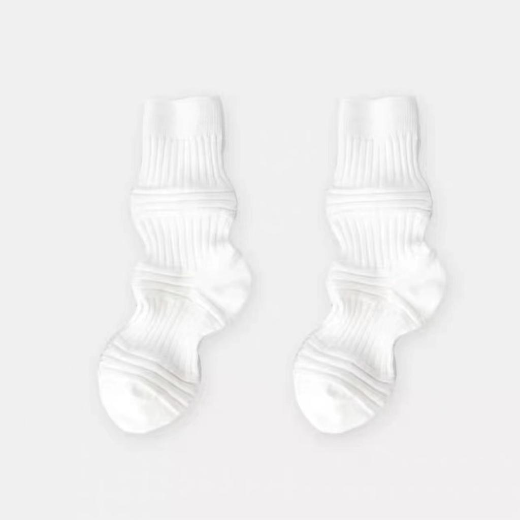 Japanese Niche Tide Brand Designer Striped Lantern Pig Large Intestine Socks Internet Celebrity Xiaohongshu Medium Tube Pure Cotton Socks