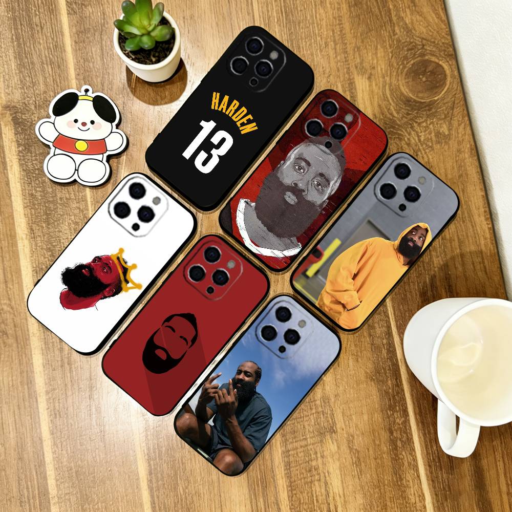 James Harden Phone Case For iPhone 17, 16,15,14,13,12,11 Plus,Pro Max, Others Soft Silicone Black Cover