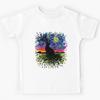 Black Cat Night Kids T-Shirt