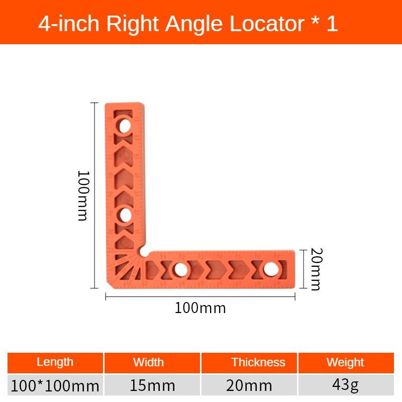 

Пластиковый держатель для линейки под прямым углом 90° Вспомогательный позиционер Инструмент Overline L-образная распорка Захват с фиксированным углом Инструменты для деревообработки