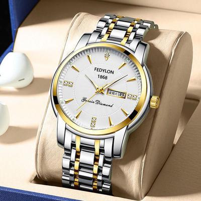 Men's Watch Men's Watch Quartz Famous Watch Student Steel Belt Waterproof Fully Automatic Non-Mechanical Watch