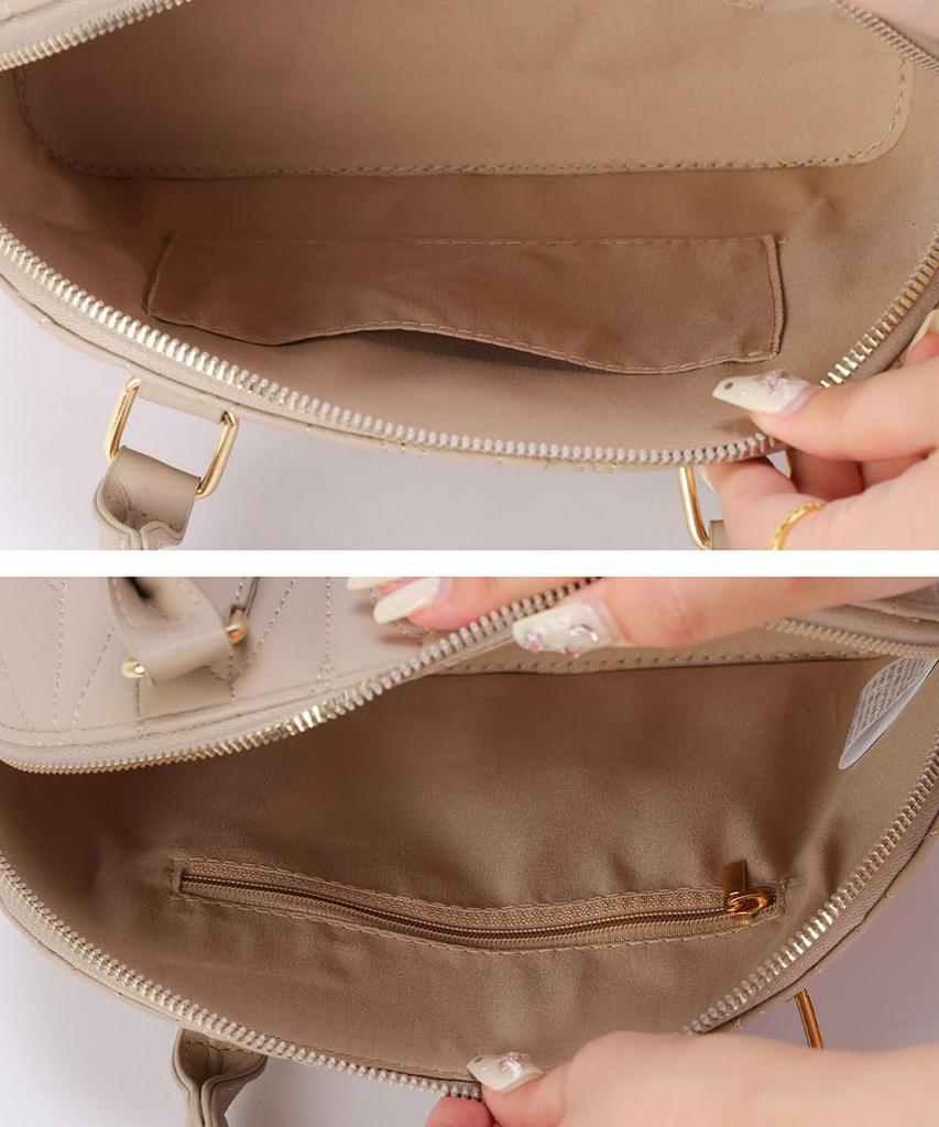 Różowa Torba na Ramię Torba Boston Mini Boston Torebka 2WAY Torba Crossbody Torba Tote Pikowana Pikowana Kobiecy Prosty Wygląd Urocza Rosia Samostojąca [Altro Rose]