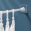Transparent Shower Rod Tension Holder, No Drilling Stick On, Wall Mount Holder For Shower Curtain Rod