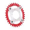 34T 104 BCD Electric Bike Chainring and Adapter for Bafang BBS01 BBS02 Mid Drive Motor Red