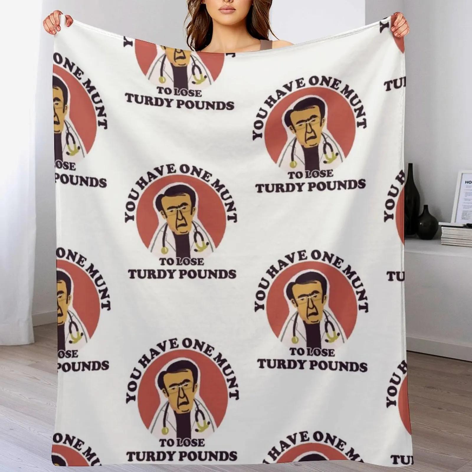 

Dr Now from My 600lb Life You have one munt to lose turdy pounds Throw Blanket Faux Fur Soft Warm Blanket for Bed 102x76cm(40x30in)