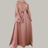 Middle Eastern Turkish Solid Color Multi-Color Large Size Robe Dress