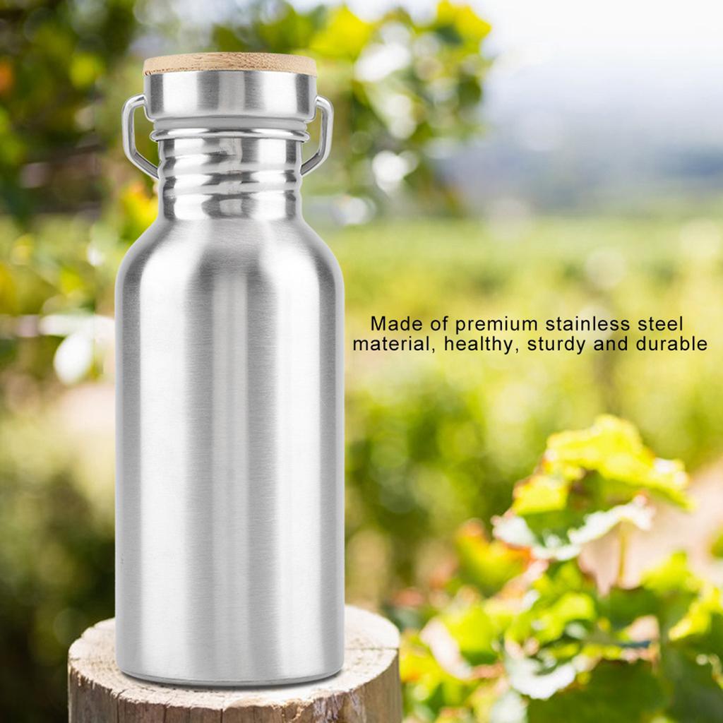 Stainless Steel Outdoor Portable Water Cup Drink Bottle Travel Mug 500mL