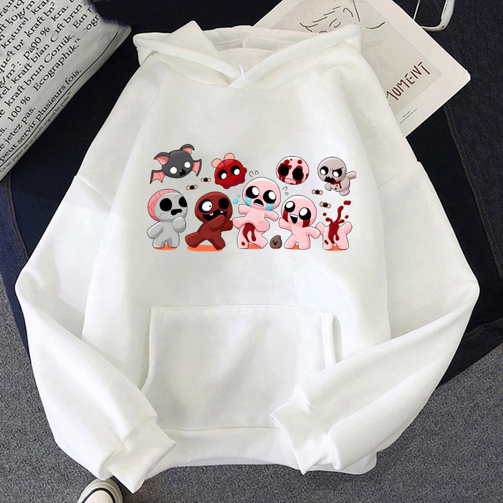 The Binding of Isaac Cartoon Hoodies Anime Clothes Cute Men/women Cartoon Sweatshirts Autumn Winter Fleece Warm Pullovers