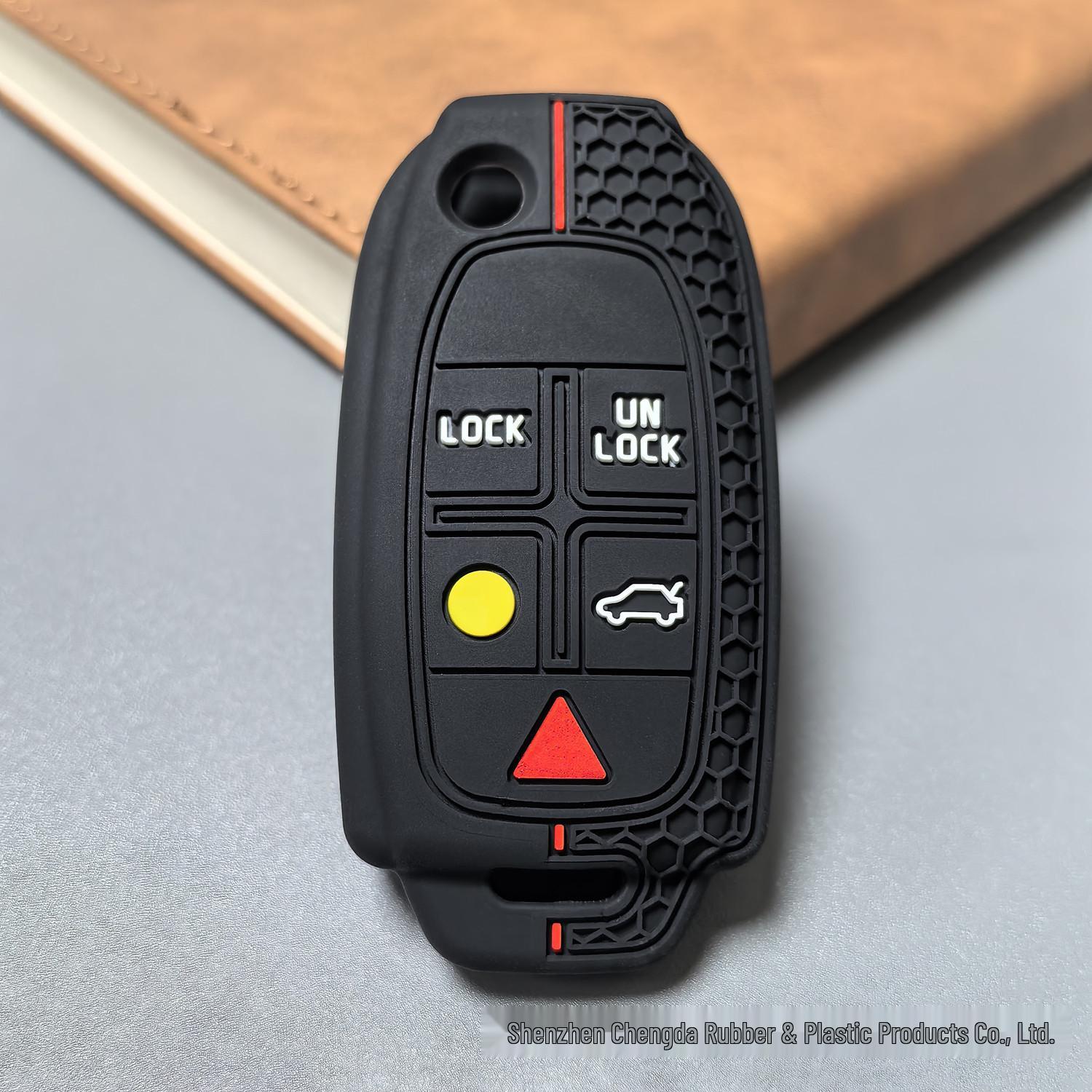 Volvo XC90/XC70 5-Button Honeycomb Silicone Remote Key Case (10% Off)