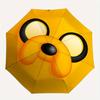1pc Adventure Time Jake the Dog Auto Open/Close Outdoor Umbrella - Compact Travel Umbrella, 8 Rib Heavy-Duty Construction, Ideal Gift 0828124