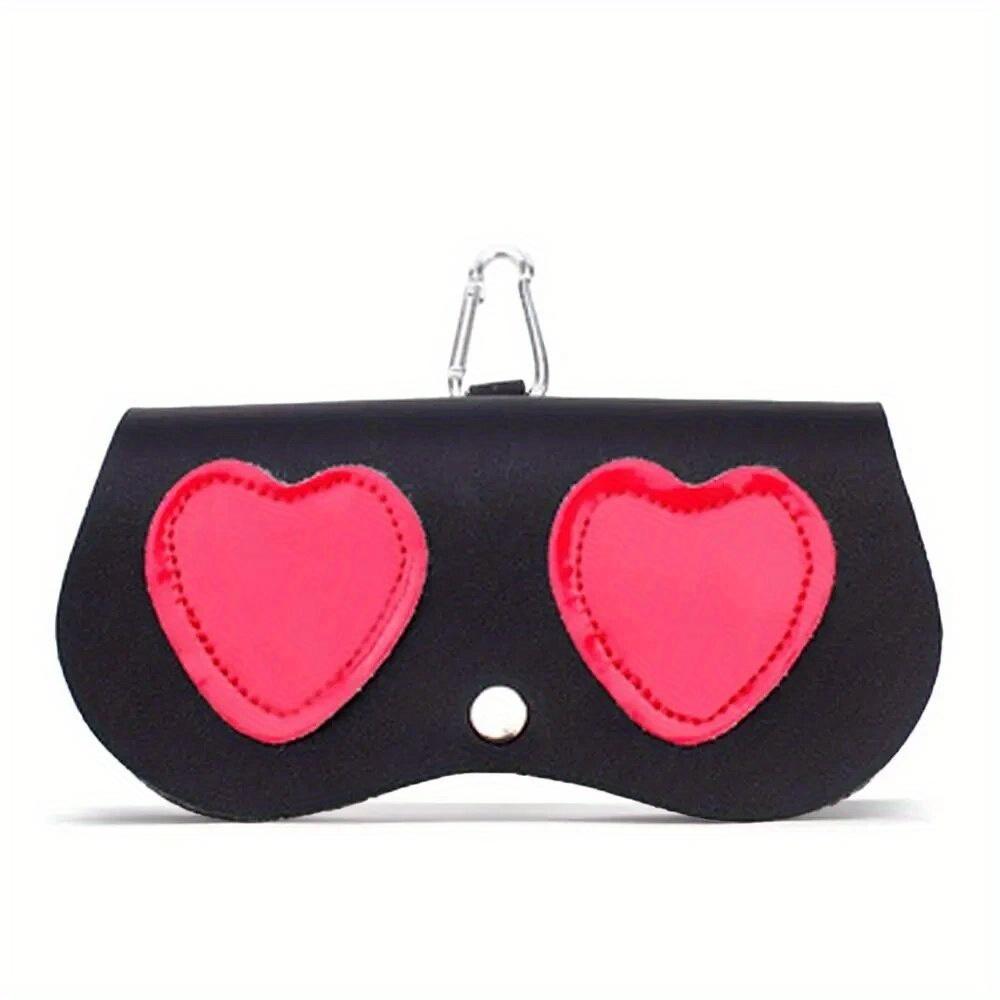 Cartoon Women Portable Sun Eye Glasses Box Leather Eyewear Case Sunglasses Cute Protection Bags