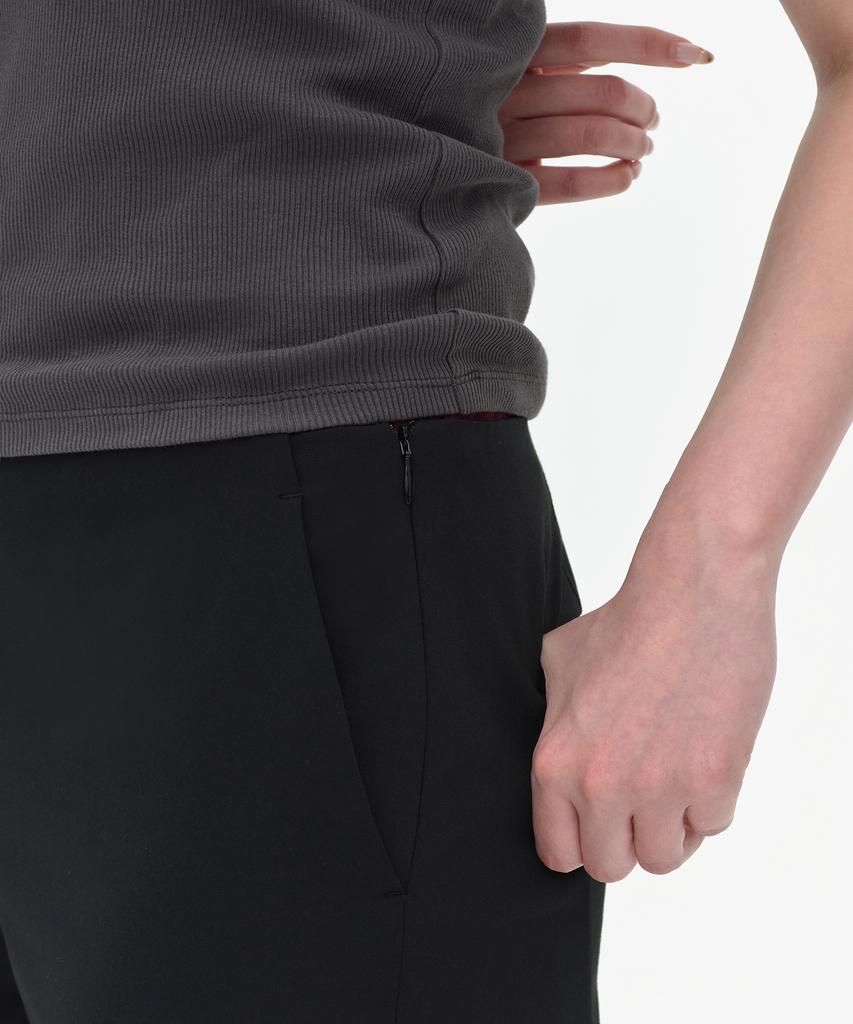 MUSINSA STANDARD WOMAN Women'S Detachable Pleated Mini Skirt Slacks [Black]