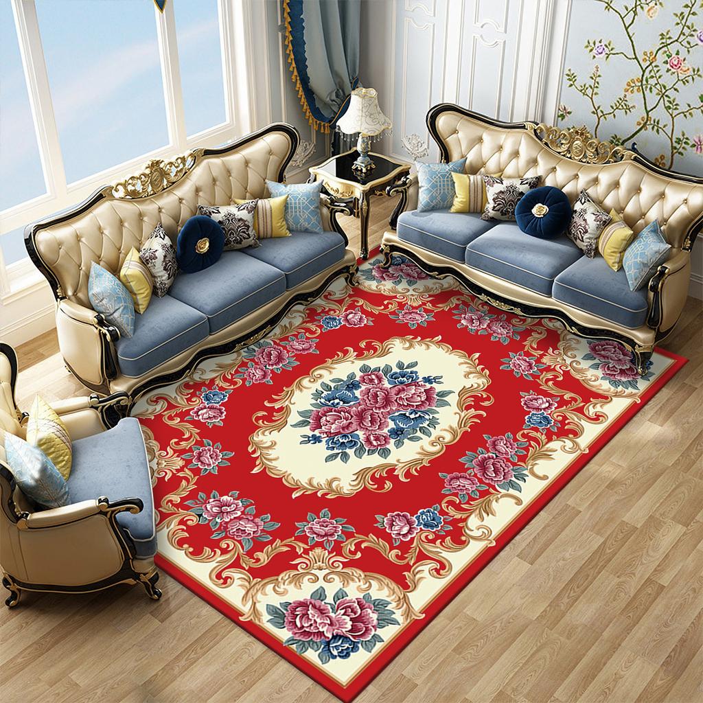 European Carpet Living Room Easy To Maintain Four Season Universal Sofa Coffee Table Carpet Bedroom Carpet