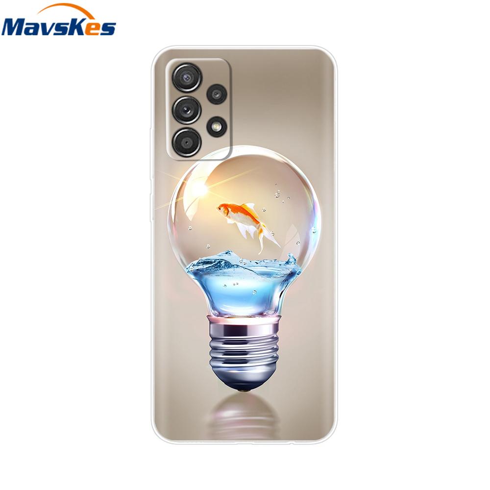 Für Samsung A52S 5G Hülle Niedliche Maus Blume Bemaltes Cover Klare Silikon Handyhülle Für Samsung Galaxy A52 A 52 52S 5G Weiche Taschen