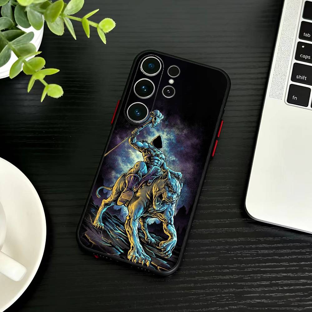 P-MOTU He-Man Phone Case For Samsung S26,S25,S24,S23,S22,S21,S20,Ultra,Plus,FE Black Soft Cover