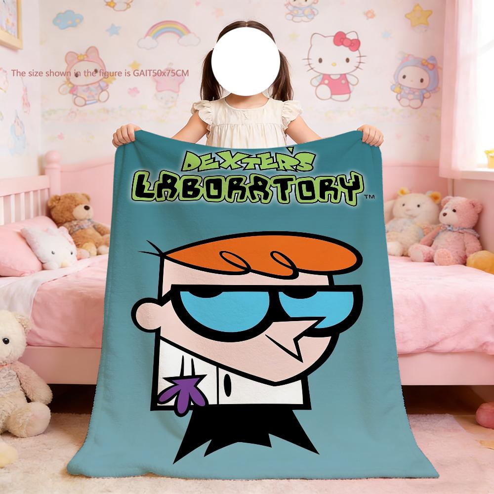 

Blanket Cartoon For Soft Throw Blanket D-Dexters L-Laboratory for Picnic Bed Sofa Home Bedroom Cozy Warm Comfortable 75x90cm