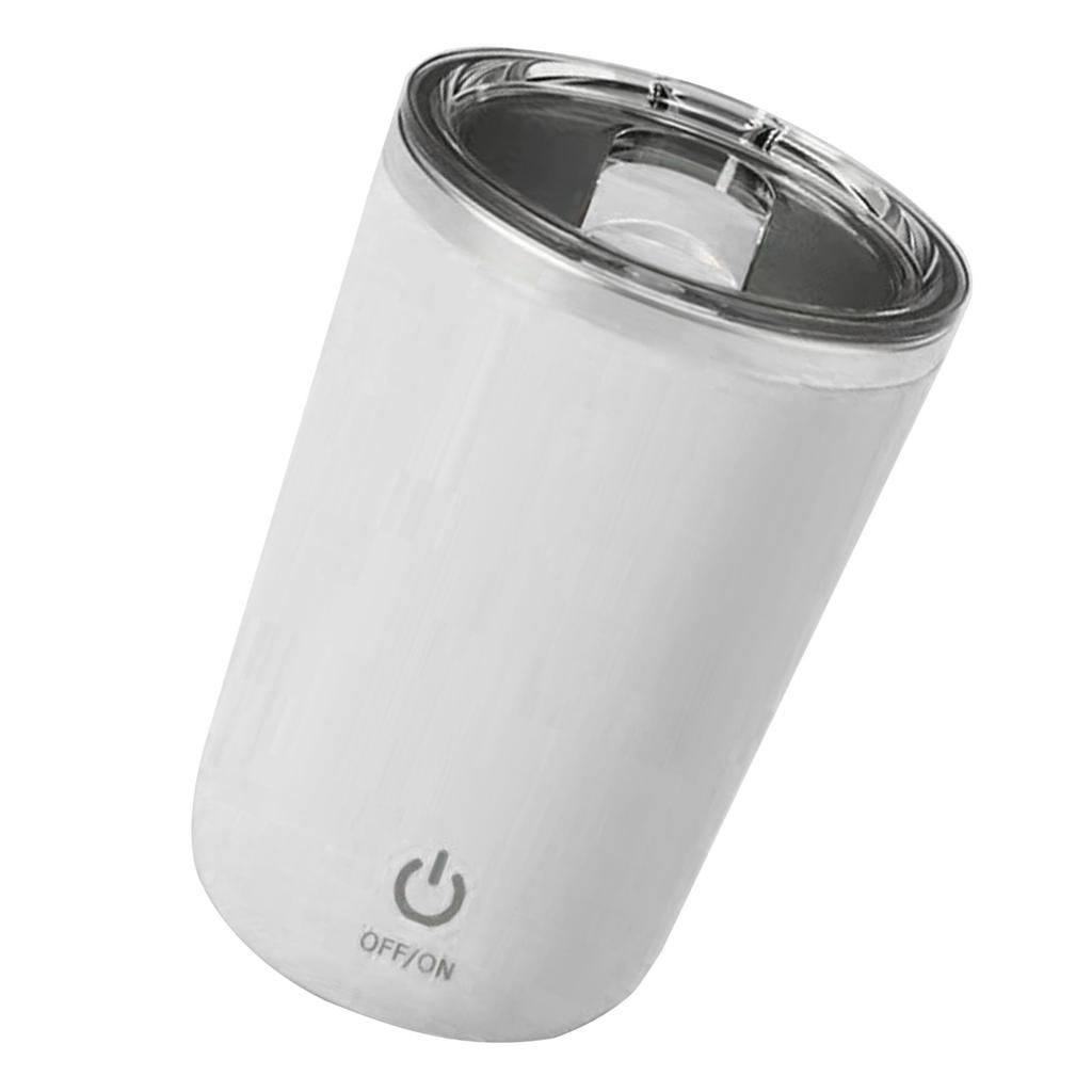 350mL Automatic Magnetic Stirring Cup Washable Stirring Coffee Mug with Stainless Steel Inner Liner for Milk