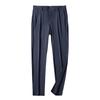 Men's High-End Quick-Drying Ice Silk Elastic Waist Straight-Leg Casual Business Pants