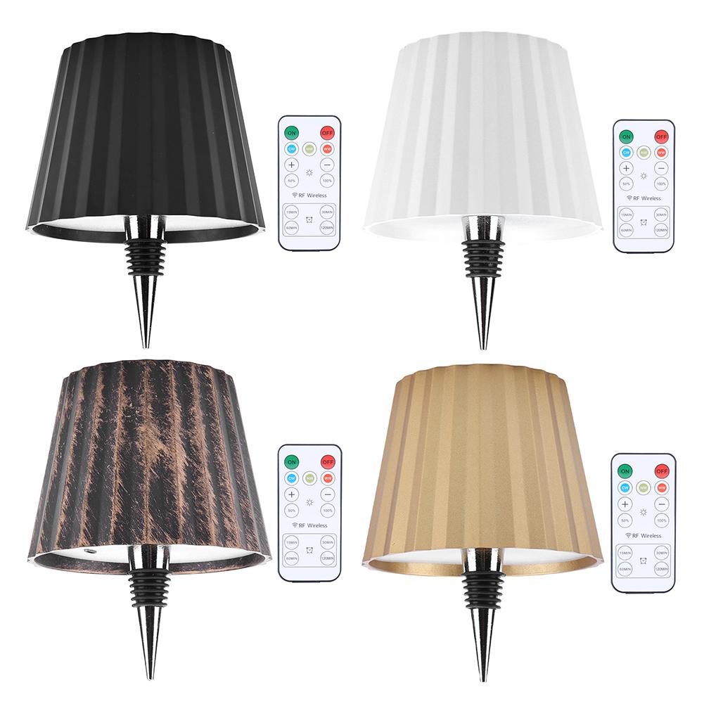 Wireless Bottle Lamp Cordless Desk Lamp Rechargeable Wine Bottle Light 3 Light Colors Creative Bottle Light for Restaurant & Bar