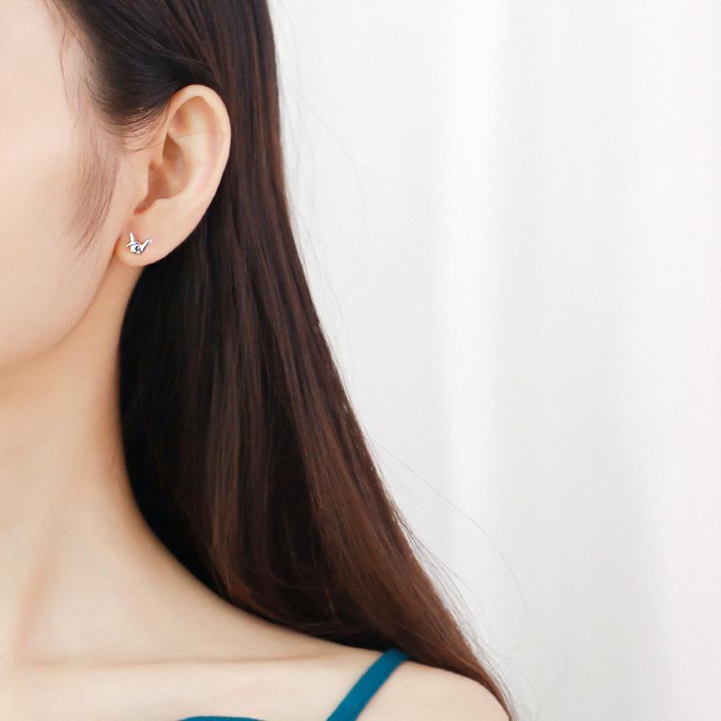 Paper Crane Earrings for Women, Trendy, Small, Simple and Niche Design Earrings