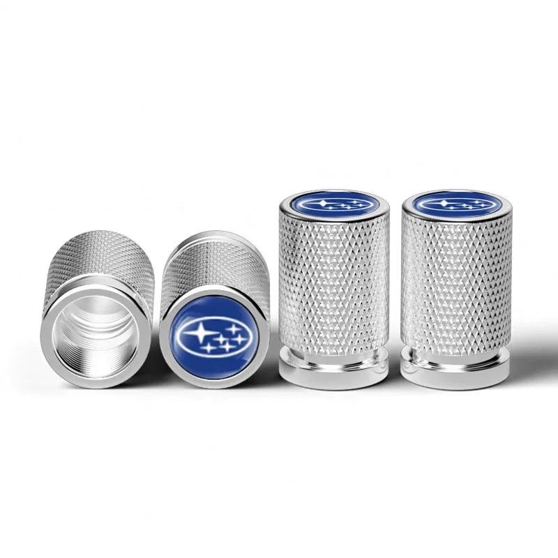 4PCS Car Tire Valve Caps Wheel Stem Protection Air Covers For Subaru STI XV WRC WRX BRZ FORESTER IMPREZA LEGACY OUTBACK TRIBECA vus9