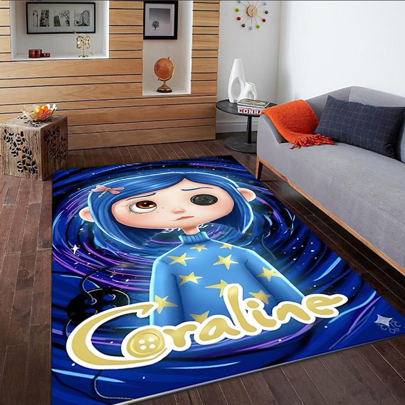 Nighttime Adventure Doll Carpet, Kitchen Rugs, Yoga Mat, Non-Slip Mats, Rug for Bathroom, Living Room bedroom, Camping Rugs Christmas Gift