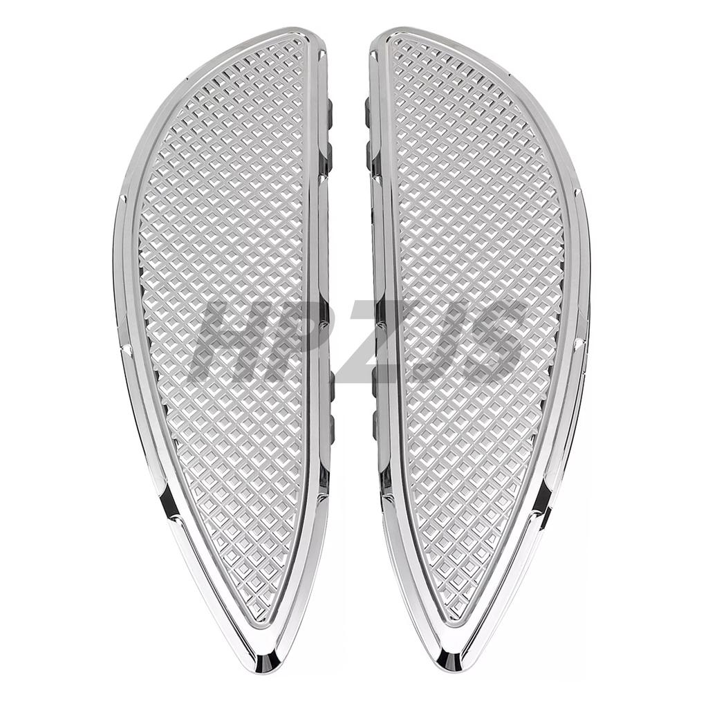For Harley Touring Electra Glide Road King Softail Fatboy Trike Motorcycle Driver Stretched Front Floorboard Footpegs Footrest