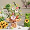 Künstliche Oster-Topfpflanzen 42 cm Osterei-Baum Tischdekorationen mit Pfeifenreiniger-Karotten Künstliche Blumen für Kaminsims Kamin Haus Frühling Dekor