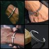 Simple Twisted Woven Bracelet Bangles For Men'S Fashion Retro Casual Party Jewelry Gift Stainless Steel Trend Men'S Cuff Bangle