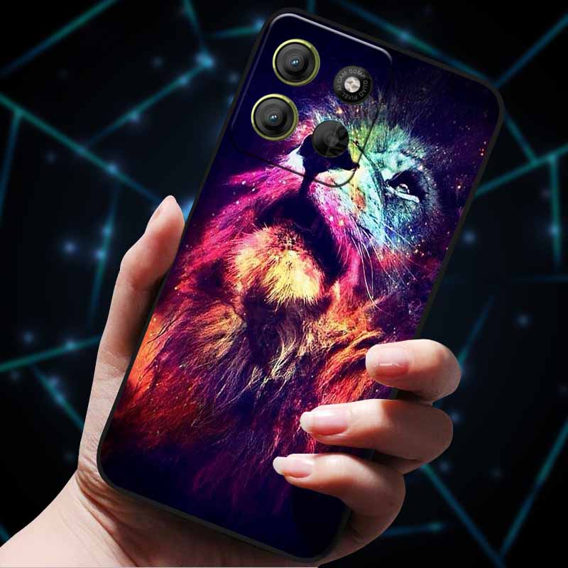 For Moto G15 4G Case Painted Cats Soft Silicone Lovely Back Case for Motorola Moto G15 Power G 15 Phone Cover MotoG15 etui Funda