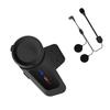 BT Motorcycle Helmet Intercom Water Proof Moto Intercom Headset Replacement for Outdoor Black