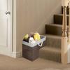 Stair Shape Storage Box Fabric Foldable Stair Basket with Cotton Rope Handle Large Capacity Household Organizers