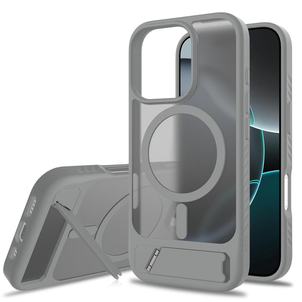 The new model is suitable for iPhone16E one-word bracket, skin-sensitive shell, two-in-one anti-drop Apple 16PRO magnetic protective cover.