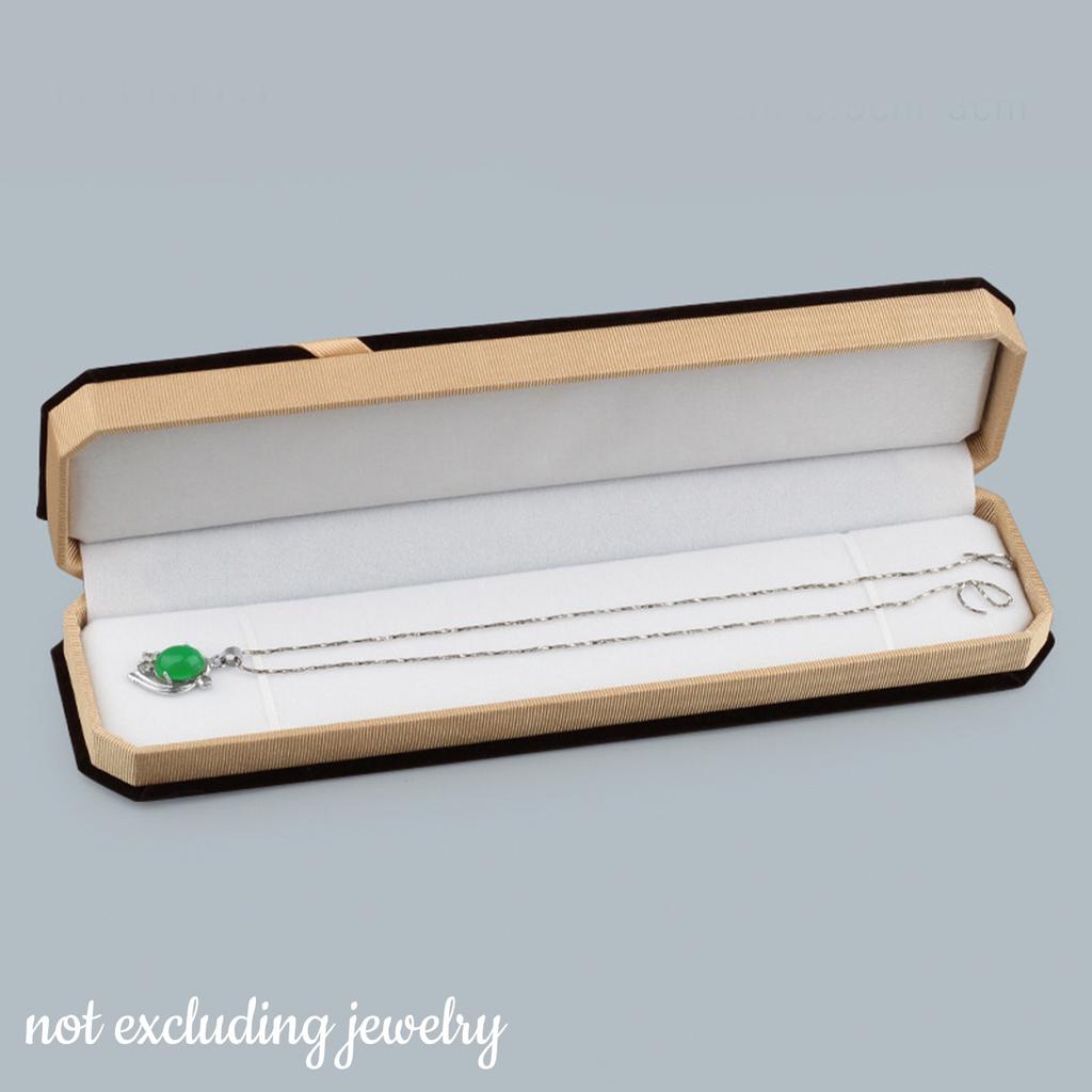 Velvet Jewelry Gift Box for Necklace Rings Pendant Bracelet Elegant Jewelry Packing Case for Festival Birthday Gifts Storage