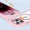 Luxury Transparent Phone Case For 16 15 14 13 12 11 Pro Max 17 Air For Magsafe Magnetic Lens Metal Stand Holder Cover