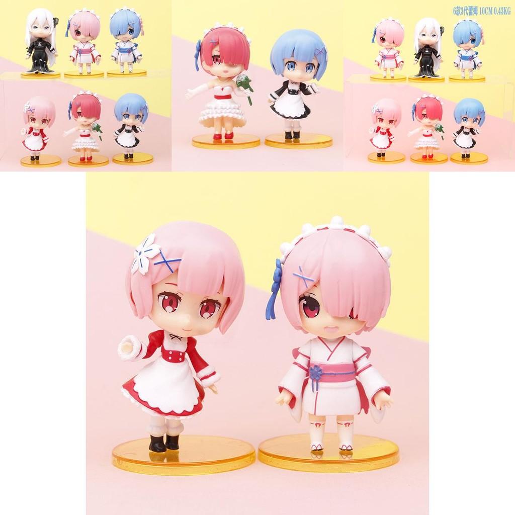 Elegant Rem Statue Model In Wedding Dress Kimono And Maid Costume For Collectors Blind Box Pvc Figure