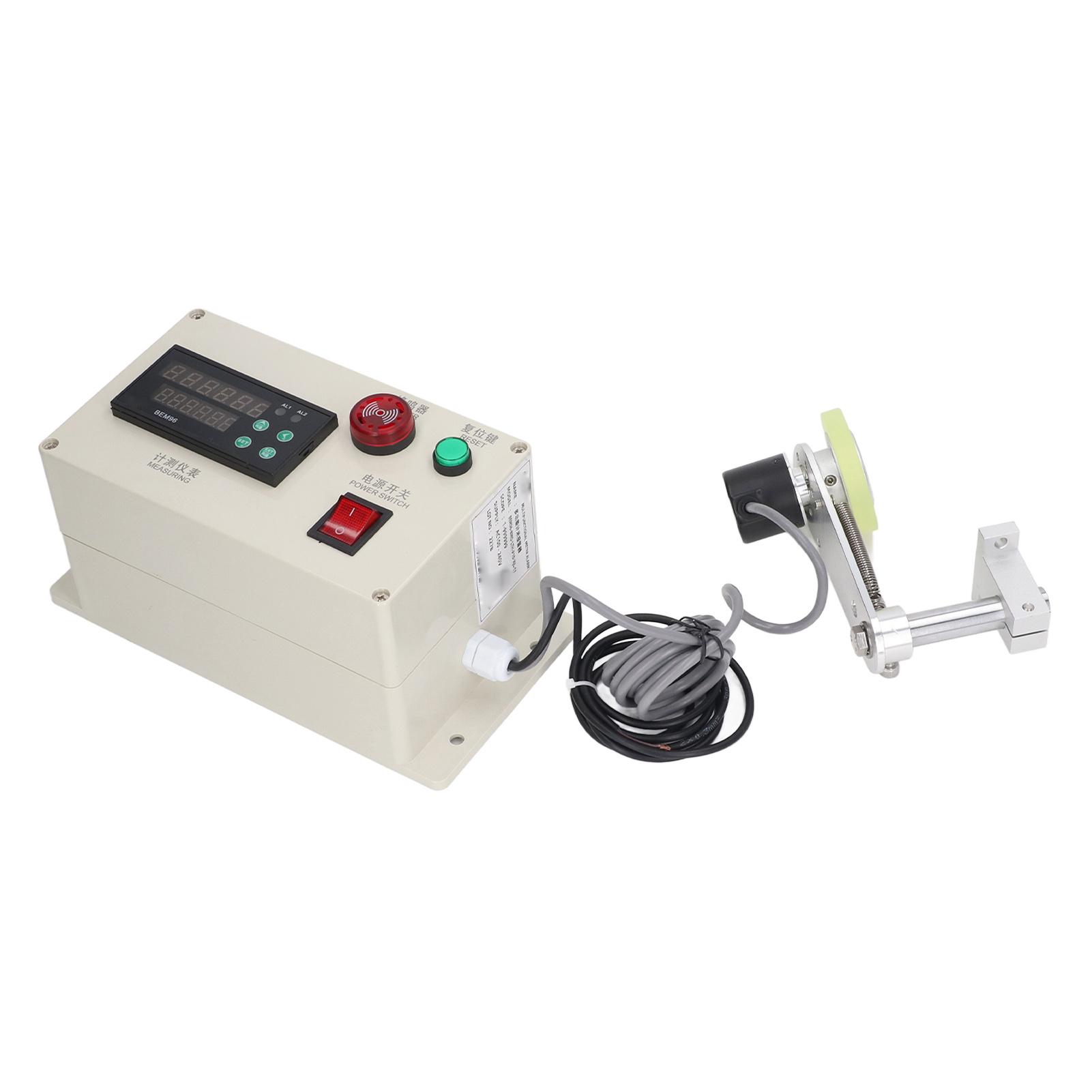 

Цифровой счетчик метров с пружинным кронштейном, 6-значный роликовый измеритель длины троса, измеритель длины колеса AC100240В