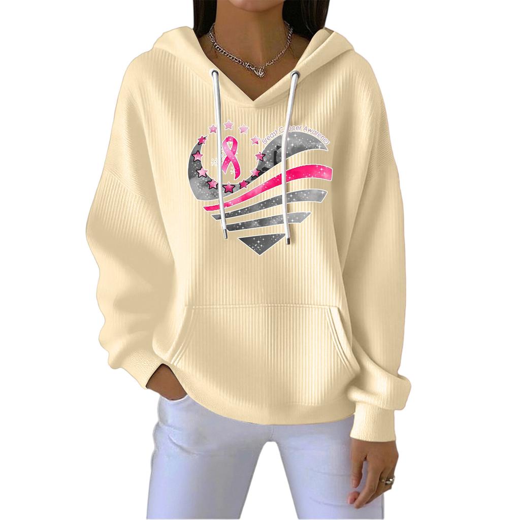 Women's Fashion CasualAngel Printed Pullover Sports Long Sleeve Sweatshirt