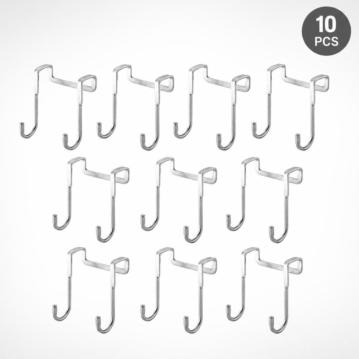 1/2/4/10 Stück Haken Türhaken S-förmig Handtuchtaschenhaken Edelstahl Schrankhaken Küche Badezimmerschränke Hauslagerung Organisation Garten 10pcs Small