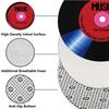 Elegant Record Art Design Flannel-printed Round Floor Mats Are Slip-resistant Suitable for Living Bedroom Terrace Garden Carpets