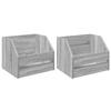 Vinyl Album Box 2 Pieces Sonoma Grey 38 x 30 x 29 cm