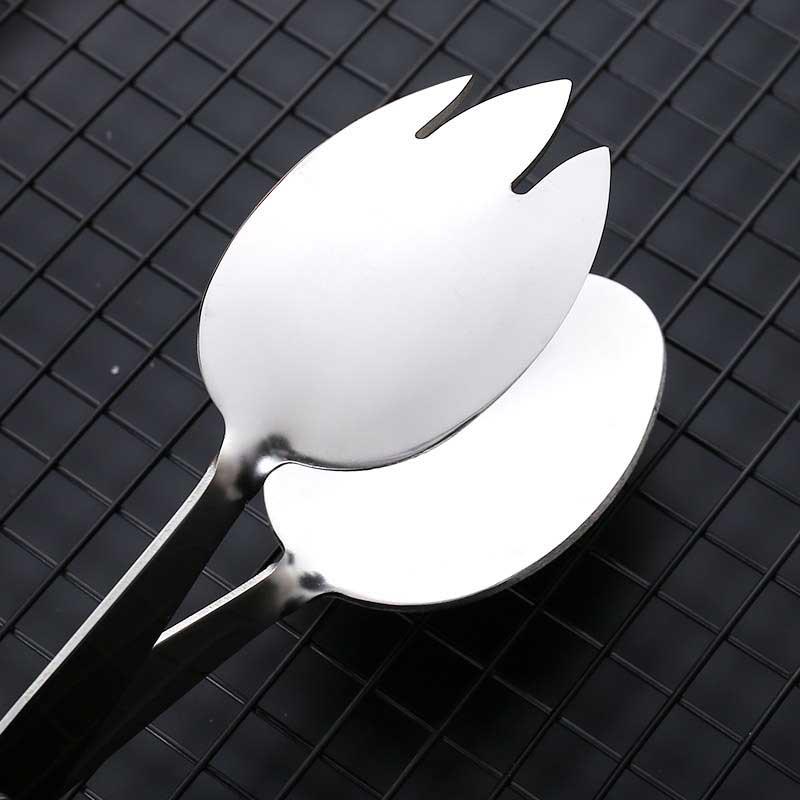 1Pc Stainless Steel Buffet Tongs Silver Salad Holder Food Clip Serving Tong Gnocchi Pasta Bread Kitchen Baking Tools Clip