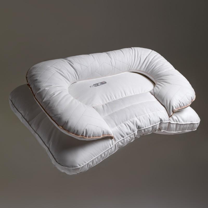 Dual-Layer Buckwheat Pillow With Ear Protection Side Sleepers Washable Cotton Cover Medium Support Neck Adults