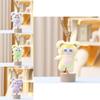 Baby Three Plush Toy Keychain With Super Soft Short Plush For Kids Backpack Decor