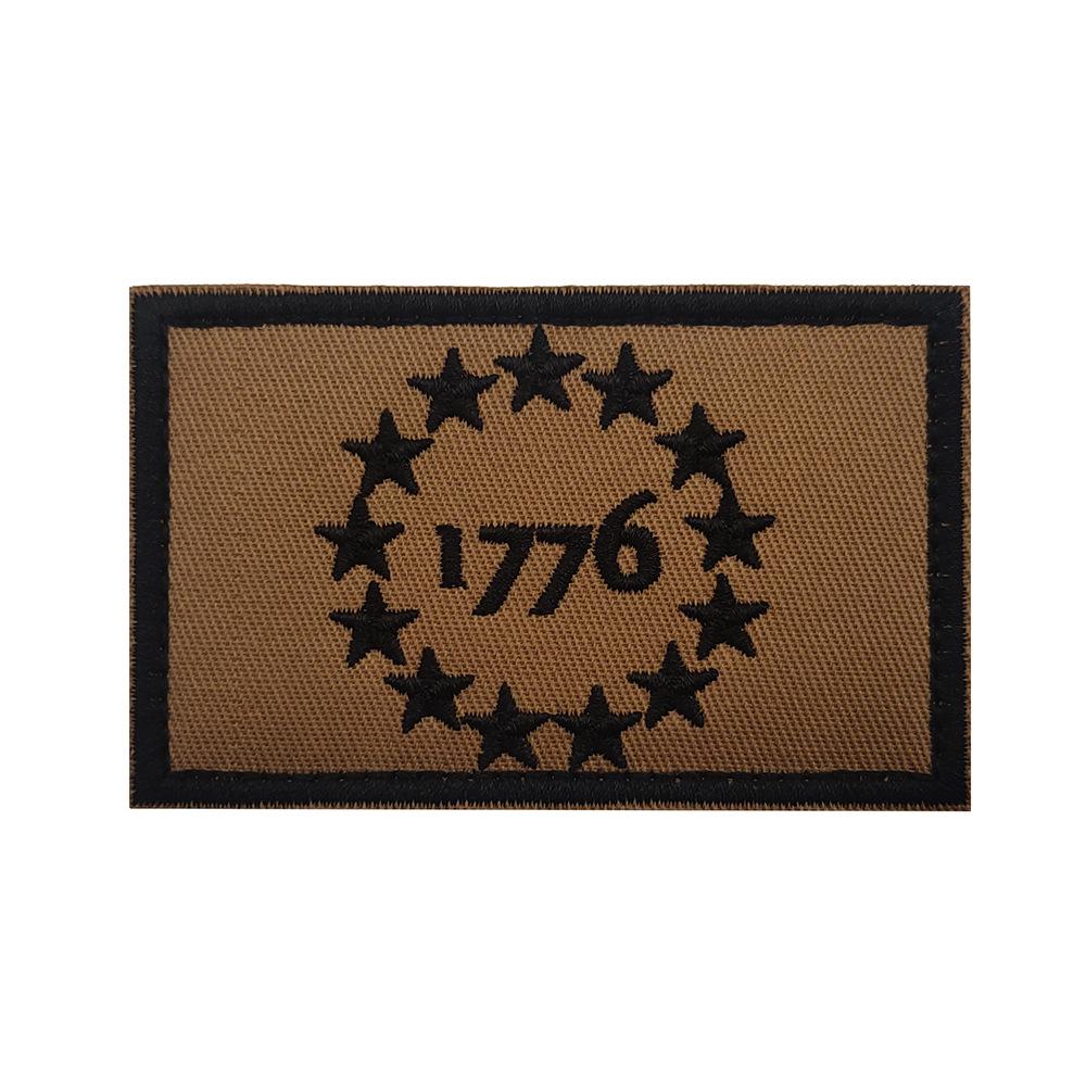1776 Tactical Morale Patch - Embroidered Cloth with Velcro